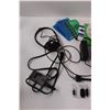 Image 2 : Focusable Projector Blue LED Lights, Various Charging Cords, Better Photography DVD, Disposable Came