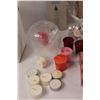 Image 3 : Party Lite Candles w/ Holder & Various Tea Lights