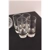 Image 5 : Crystal Vase, Candle Holders & Cream Pitcher, (4) Glass Double Shot Glasses & (2 pcs) Laser Glass Ar