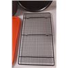 Image 9 : Jubilee Electric Frying Pan (untested), (2) 12" Pizza Pans, Cooling Rack & 18x14" Serving Tray