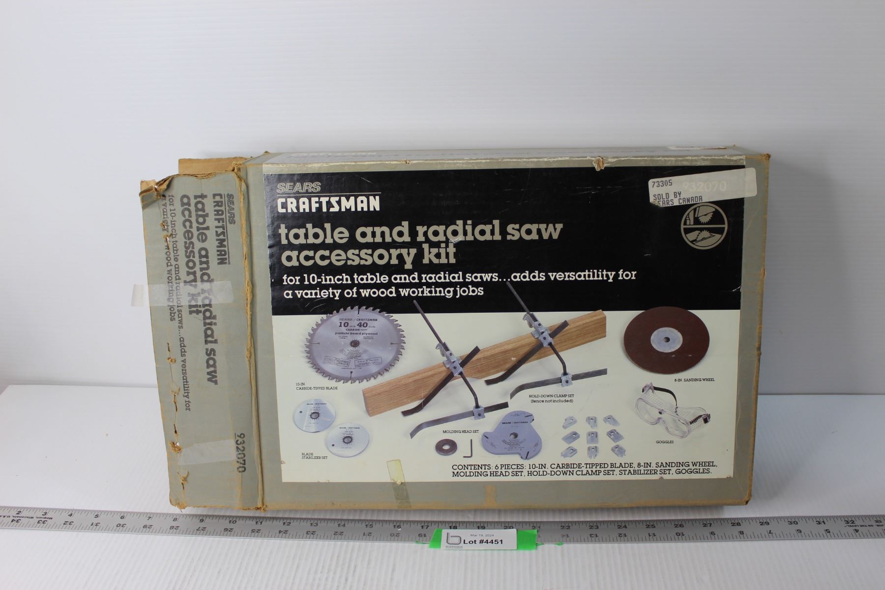 Sears Craftsman Table and Radial Saw Accessory Kit - Bodnarus Auctioneering