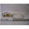 Image 1 : Store Display Piece Royal Albert Crown China "Kentish Rockery"  and Glass Butter Dish