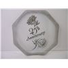 Image 2 : Anniversary Platter,(2) Serving Dishes, Old Rolling Pin, Frame and Pkg. of Artist Brushes