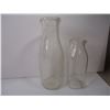 Image 2 : (2) Glass Milk Bottles, Pop Bottle(Yorkton, Sask),Gem Jar, Tobacco Tin, Paper Advertising Items