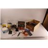 Image 1 : Misc. Shop Items - Screwdriver Bits, Note Pad, Binder Clips & Clamps, Magnifying Glass, Hardware etc