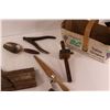 Image 6 : Vintage/Antique Spats, Wooden Curler, Moulding (Tongue & Groove)Plainer, Hoof Knife, Blunt Nose Shea
