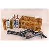 Image 2 : Wooden Box Containing (3) Calking Guns & (5) Tubes - Caulking, Sealant, Adhesive & Liquid Nails