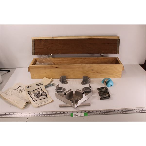 Vintage Craftsman Miter Square w/ Wooden Box & X-acto Knife Guide/Holder
