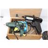 Image 2 : Various Workshop Items - (20 Hot Glue Guns, Pneumatic Orbital Sander (Untested), Strong Arm Electric