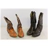 Image 1 : (2) Pairs of Cowboy Boots - Some Scuffing - One Pair is Size 9