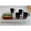 Image 1 : (4) Mugs, Canadian Mountie Tin