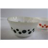 Image 2 : (3) Federal Glass Polka Dot Bowls