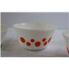 Image 3 : (3) Federal Glass Polka Dot Bowls