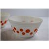 Image 4 : (3) Federal Glass Polka Dot Bowls