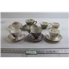 Image 1 : (5) Teacups and Saucers - Stanford, Royal Vale; Cream and Sugar Set