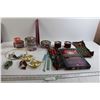 Image 1 : Assorted Christmas Candles, Ribbon, and Misc.