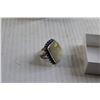 Image 2 : Silver Natural Stone Ring - Size 7.25
