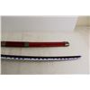 Image 12 : (3) Wooden Katanas and Stand