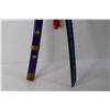 Image 14 : (3) Wooden Katanas and Stand