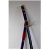 Image 16 : (3) Wooden Katanas and Stand