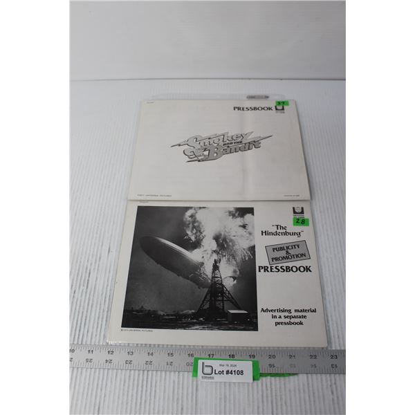 (2) Press Books - The Hindenburg, Smokey and the Bandit