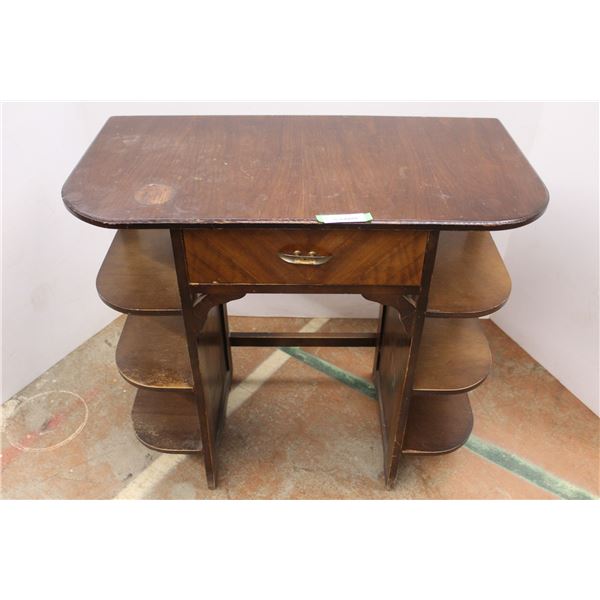 *Vintage Wooden Side Table - Some Wear, 19" x 34" x 31" High