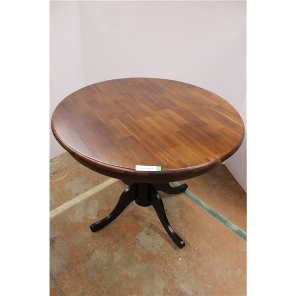 *Round Wooden Pedestal Table - 35" Diameter, 29" High