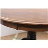 Image 4 : *Round Wooden Pedestal Table - 35" Diameter, 29" High