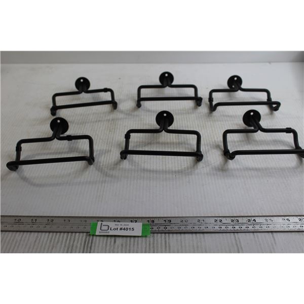 (6) Wall Wine Bottle Holders