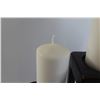 Image 2 : (3) Candles with Candleholders