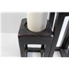 Image 3 : (3) Candles with Candleholders