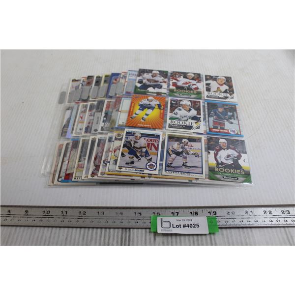 (80) Assorted NHL Rookies and All Star Cards - (9) Pages