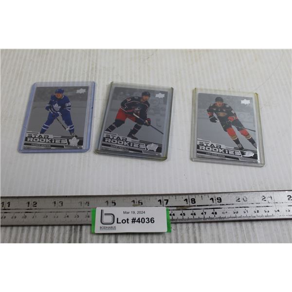 (3) NHL Star Rookie 2023 Cards