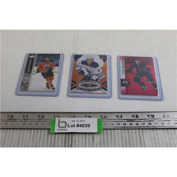 (3) Connor McDavid Upper Deck Cards/Inserts