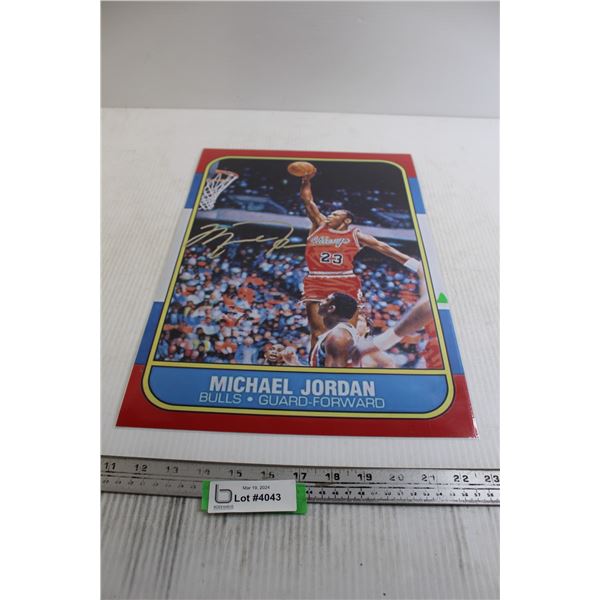 Michael Jordan Oversized Rookie Card - 12" x 18"