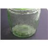 Image 4 : Green Depression Glass Biscuit Barrel
