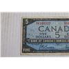 Image 2 : Canadian 1954 $5 Bill