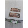 Image 1 : (2) Canadian 1954 $2 Bills