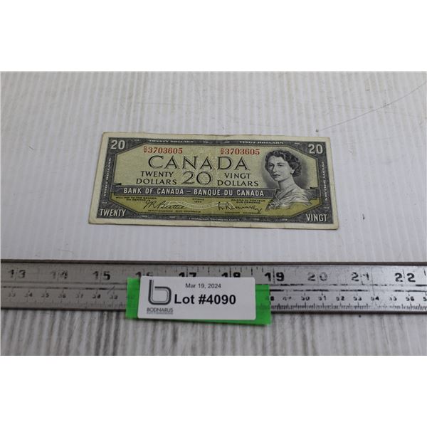 Canadian 1954 $20 Bill