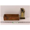 Image 1 : Kraft Cheese Wood Box, Gulf Oil Temperature Gauge