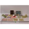 Image 1 : Antique Food Stamps, Army Paybook, Players Tin, Dairy Receipts from 1940's