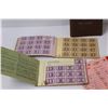 Image 3 : Antique Food Stamps, Army Paybook, Players Tin, Dairy Receipts from 1940's