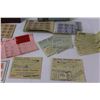 Image 5 : Antique Food Stamps, Army Paybook, Players Tin, Dairy Receipts from 1940's