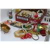 Image 4 : Collection of Christmas Craft Supplies - Confetti, Beads, Ornaments, etc.