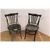 Image 1 : * (2 Times Bid Price) (2) Painted Wooden Chairs