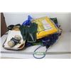 Image 1 : Tarp, Rope, Hat, Rubber Gloves, Vinyl Aprons, Sprayers, Rain Suit, Respirator, etc.