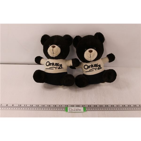 (2) Century 21 Plush Bears