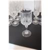 Image 3 : (7) Crystal Wine Glasses & (4) Crystal Champagne - (1) Wine Glass Chipped