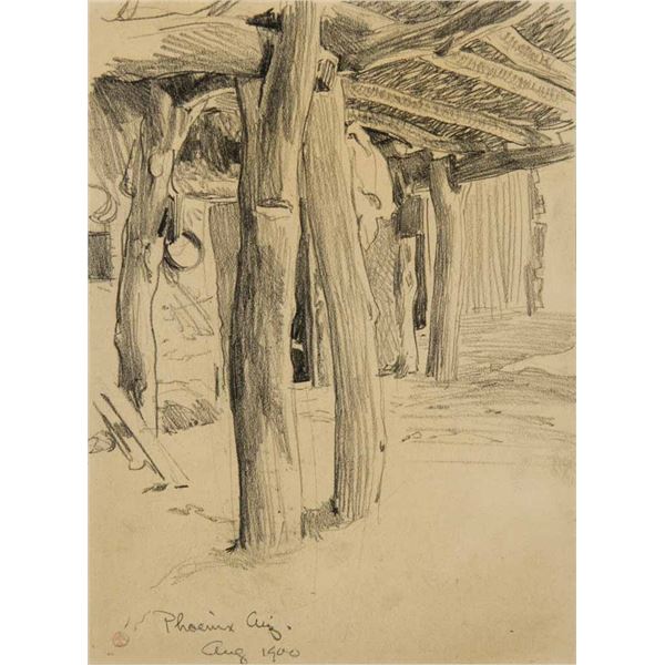 Maynard Dixon-Ramada Phoenix, Arizona - August 1900