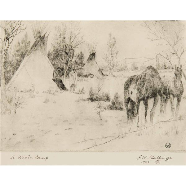 William Gollings-A Winter Camp